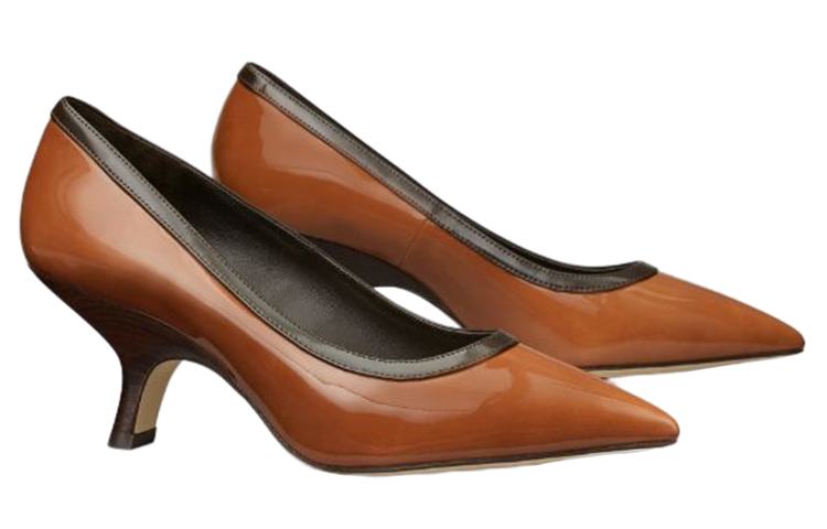 (W) TORY BURCH Patent Leather Pointed Toe Stiletto 'Brown Fashion' 圖 2