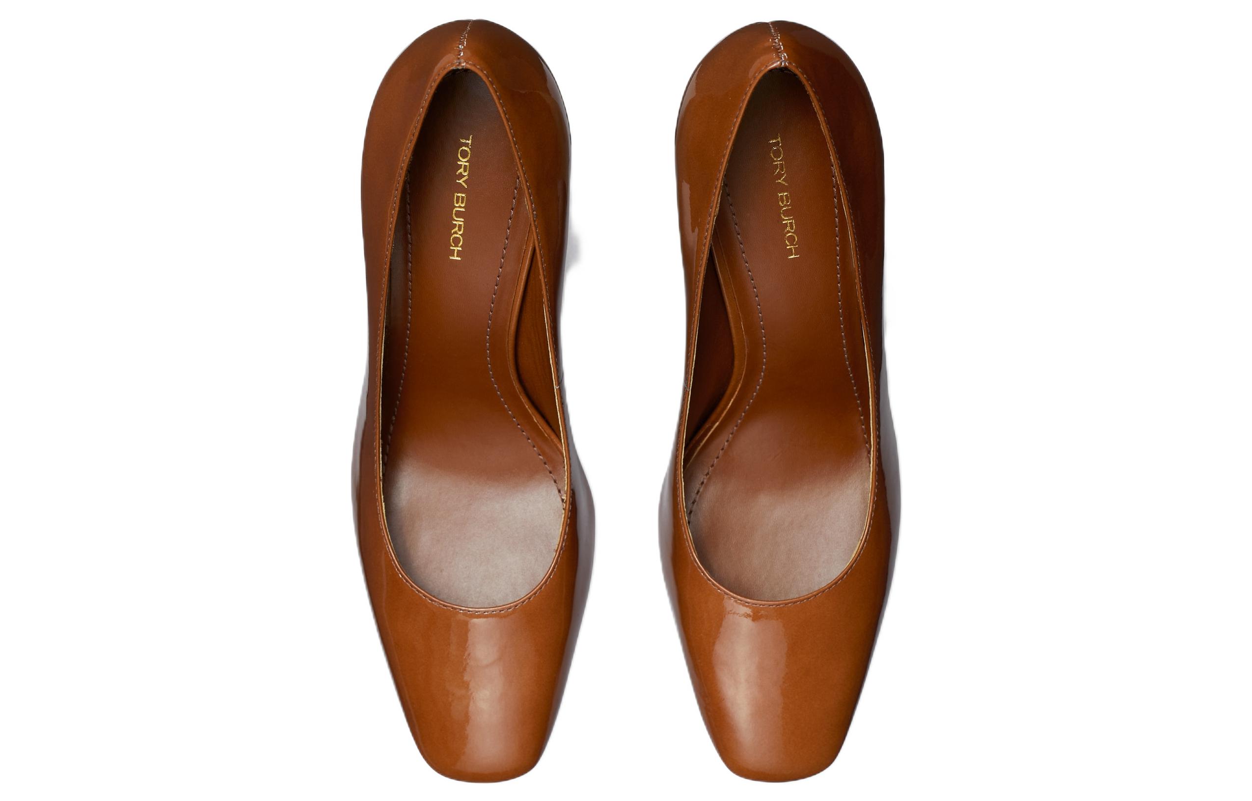 (W) TORY BURCH Patent Leather Slide 'Brown Block Heel' 圖 3