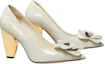 Lookbook (W) TORY BURCH Leren Stilettohakken ''Wit'' ''Bloem Patroon Puntige Neus'' 142995-731