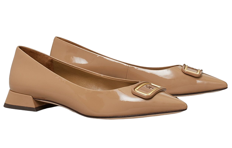 Order (W) TORY BURCH Flat Kasut Runcing Wanita 'Pink' 146639-200