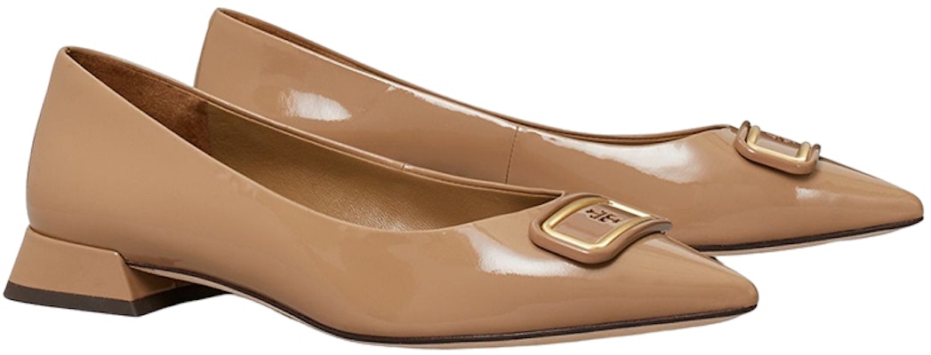 (Women) TORY BURCH Patent Point-Toe Flat 'Pink' 146639-200 Order (Women) TORY BURCH Patent Point-Toe Flat 'Pink' 146639-200