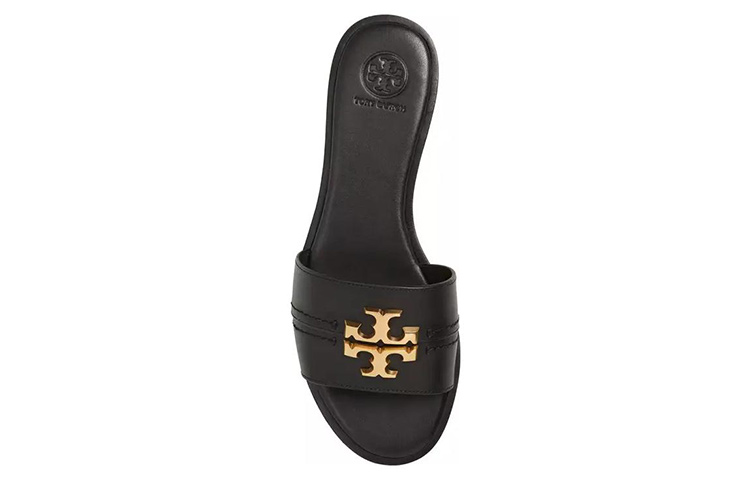 Lookbook (W) TORY BURCH Peep-Toe Slide 'Hitam Pekat' 60245-004