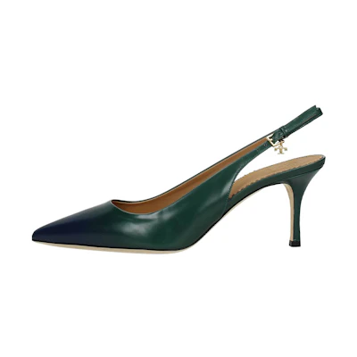 (W) TORY BURCH Penelope Slingback Heel 'Dark Green'