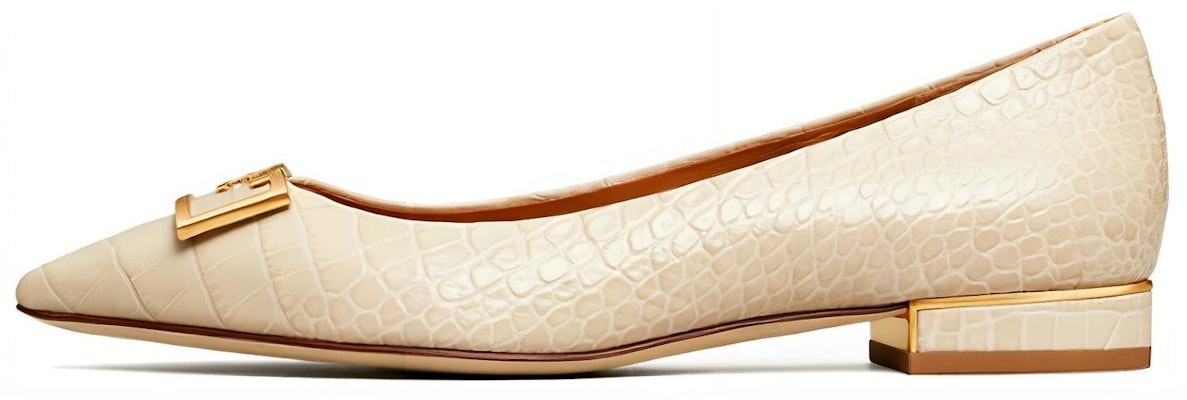 (Women) TORY BURCH Pointed-Toe Leather Flats 'Beige' 76349-252 Buy (Women) TORY BURCH Pointed-Toe Leather Flats 'Beige' 76349-252
