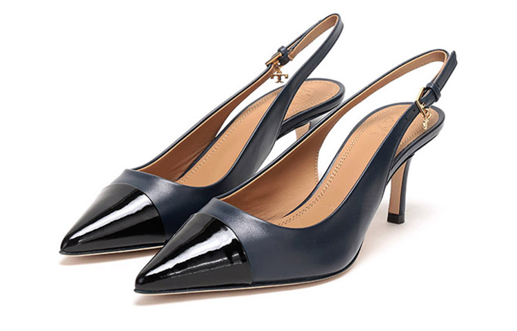 Lookbook (W) TORY BURCH Tacones de Aguja Punta Fina 'Azul Negro con Hebilla' 49786-453