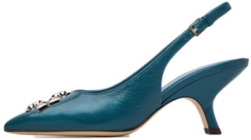 (Women) TORY BURCH Pointed Toe Buckle Stiletto 'Blue' 149605-499 (Women) TORY BURCH Pointed Toe Buckle Stiletto 'Blue' 149605-499
