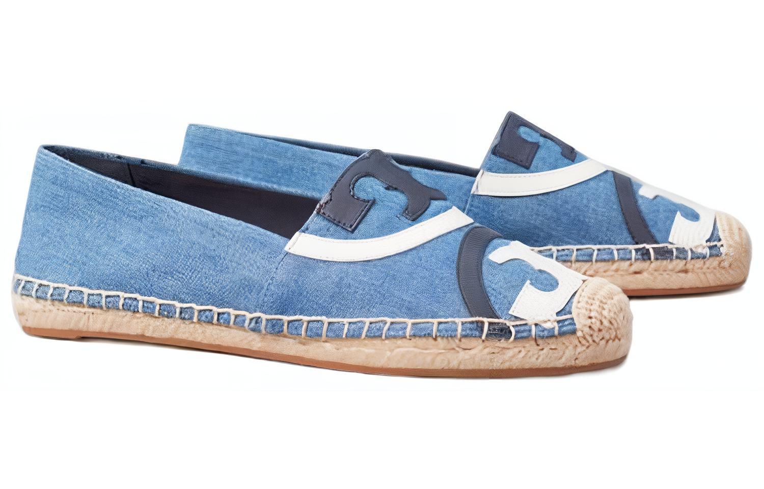 (W) TORY BURCH Poppy Logo Espadrille 'Blue' 圖 2