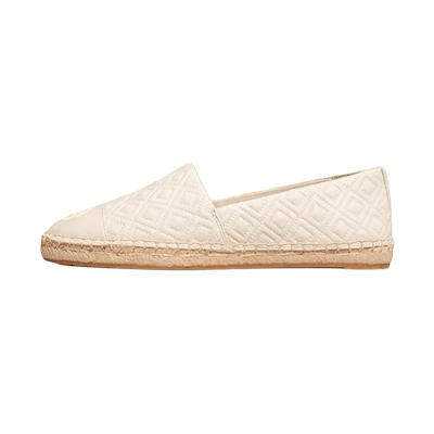 (W) TORY BURCH Quilted Flat 'Beige Fisherman'