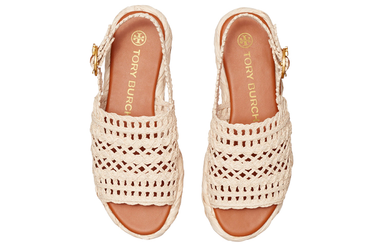 (W) TORY BURCH Raffia Weave Flat 'Ivory White' 圖 4