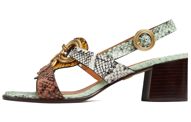 (Women) TORY BURCH Ring Leather High Heel 'Taupe' 83527-250