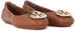Lookbook (W) TORY BURCH Kasut Bulat Alas Kaki 'Kulit Coklat' 32880-232