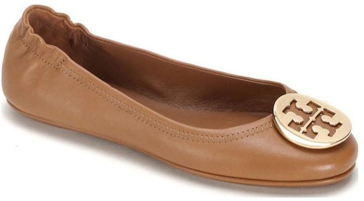 (W) TORY BURCH Kasut Bulat Alas Kaki 'Kulit Coklat' 32880-232 Order (W) TORY BURCH Kasut Bulat Alas Kaki 'Kulit Coklat' 32880-232