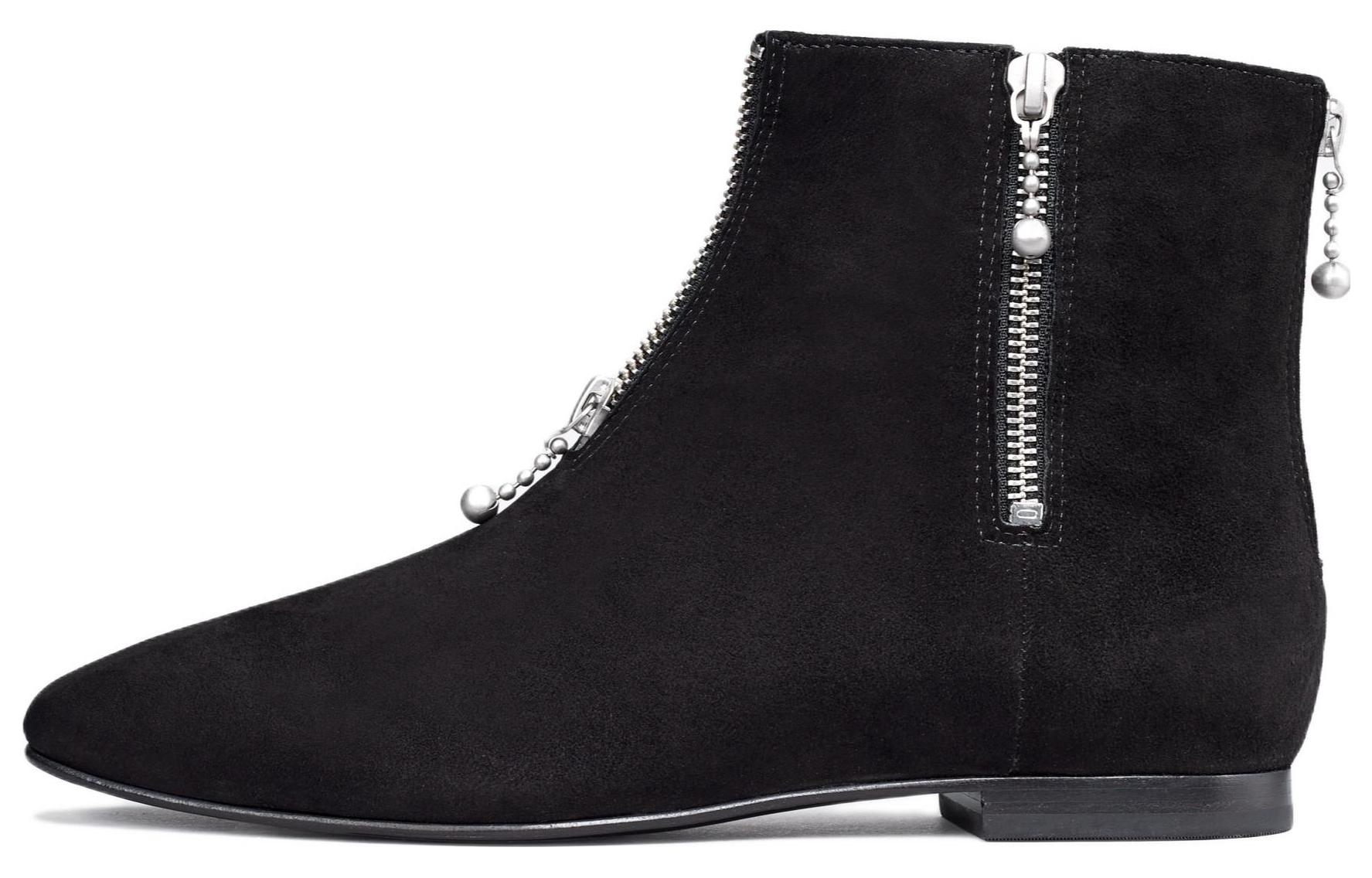 (W) TORY BURCH Short Boot 'Black Fashion Zip'