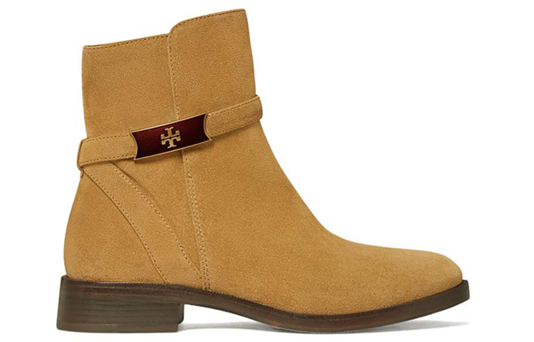 (W) TORY BURCH Short Boot 'Light Brown Logo Zip' 圖 2