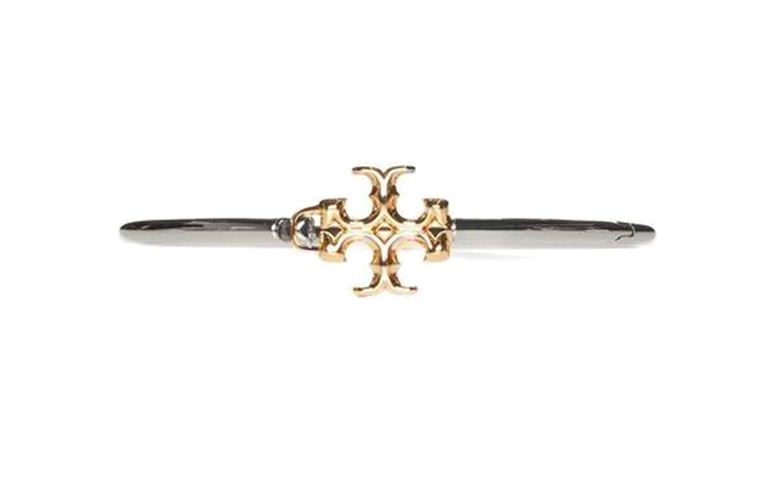 Order (Women) Tory Burch Signature Design Silver Metal Alloy Brass Bangle for Women. 73878-024