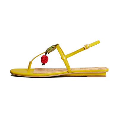 (W) TORY BURCH Simple Cherry Sandals 'Pear Yellow'