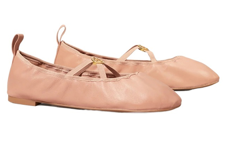(W) TORY BURCH Soft Leather Flat 'Pink' 圖 2