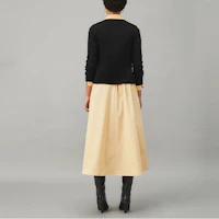 Shop (W) TORY BURCH SS22 黑色羊毛羅紋針織長袖上衣 84249-001