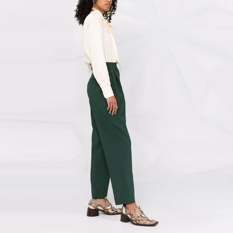 Details for (Women) Tory Burch SS22 Beige Bow Tie Long Sleeve Jacquard Shirt. 87278-267