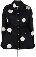 (Women) Tory Burch SS22 Polka Dot Single-Breasted Jacket Black 88698-001 (Women) Tory Burch SS22 Polka Dot Single-Breasted Jacket Black 88698-001