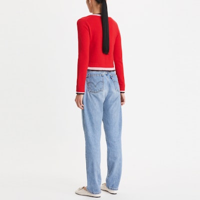 (W) TORY BURCH SS23 拼接色塊羊絨針織紅色長袖毛衣 144571-418 Shop (W) TORY BURCH SS23 拼接色塊羊絨針織紅色長袖毛衣 144571-418