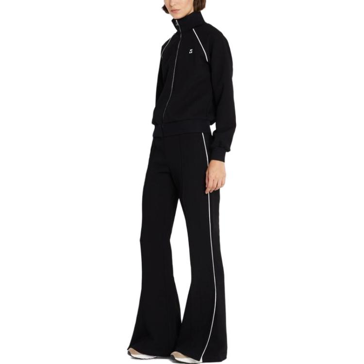 Lookbook (Women) Tory Burch SS23  High-Waisted Flared Pants with Side Stripes Black 151702-001