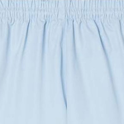 (Women) TORY BURCH SS23 Ice Blue Solid Elastic Waist Casual Shorts 148172-491 Details for (Women) TORY BURCH SS23 Ice Blue Solid Elastic Waist Casual Shorts 148172-491