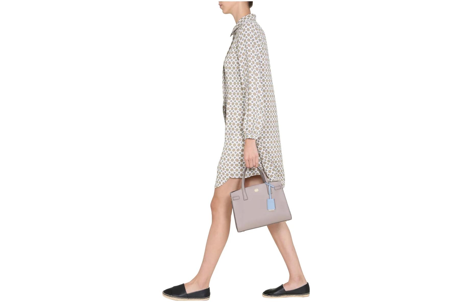 Shop (W) Tory Burch SS23 女性灰色長袖圖案襯衫洋裝 75266-802