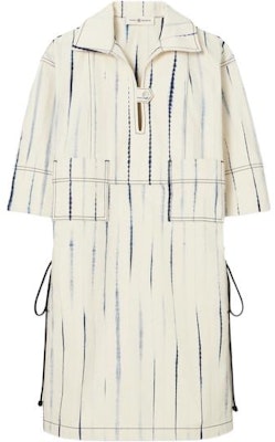 (Women) TORY BURCH SS23 Striped Print Short Sleeve Shirt Dress Women Multicolor 138404-422 Order (Women) TORY BURCH SS23 Striped Print Short Sleeve Shirt Dress Women Multicolor 138404-422