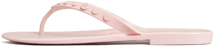 (Women) TORY BURCH Studded Jelly 'Pink Casual Flip-Flops' 76555-650 (Women) TORY BURCH Studded Jelly 'Pink Casual Flip-Flops' 76555-650