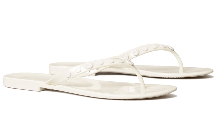 (W) TORY BURCH Studded Jelly Flip-Flop 'White CMFT' 圖 3