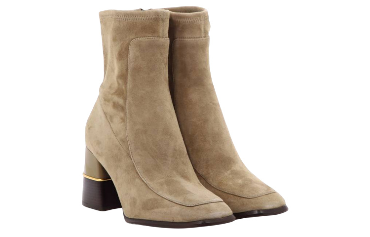 (W) TORY BURCH Suede Ankle Boots 'Brown' 圖 2