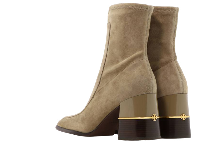 (W) TORY BURCH Suede Ankle Boots 'Brown' 圖 4