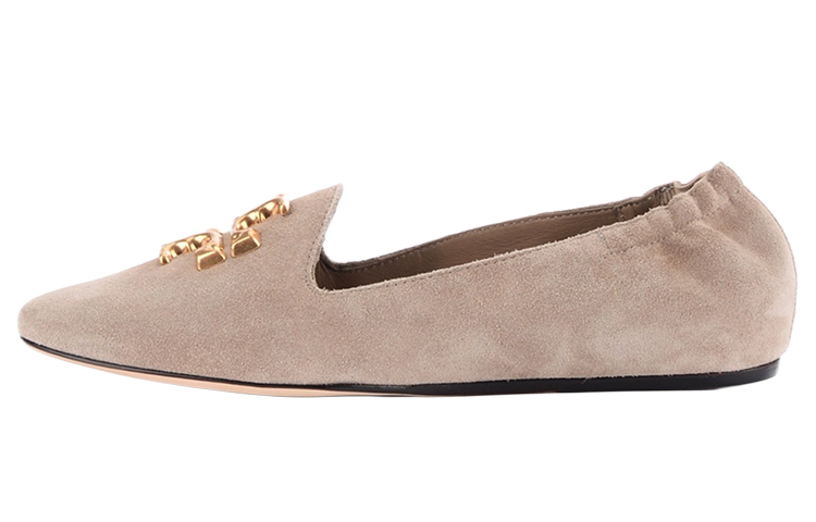 (W) TORY BURCH Suede Flats 'Taupe Grey'