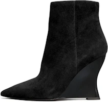 (Women) TORY BURCH Suede Zipper Wedge 'Fashion Bootie Black' 144478-007 (Women) TORY BURCH Suede Zipper Wedge 'Fashion Bootie Black' 144478-007
