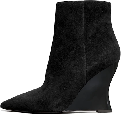 (Women) TORY BURCH Suede Zipper Wedge 'Fashion Bootie Black' 144478-007 Buy (Women) TORY BURCH Suede Zipper Wedge 'Fashion Bootie Black' 144478-007