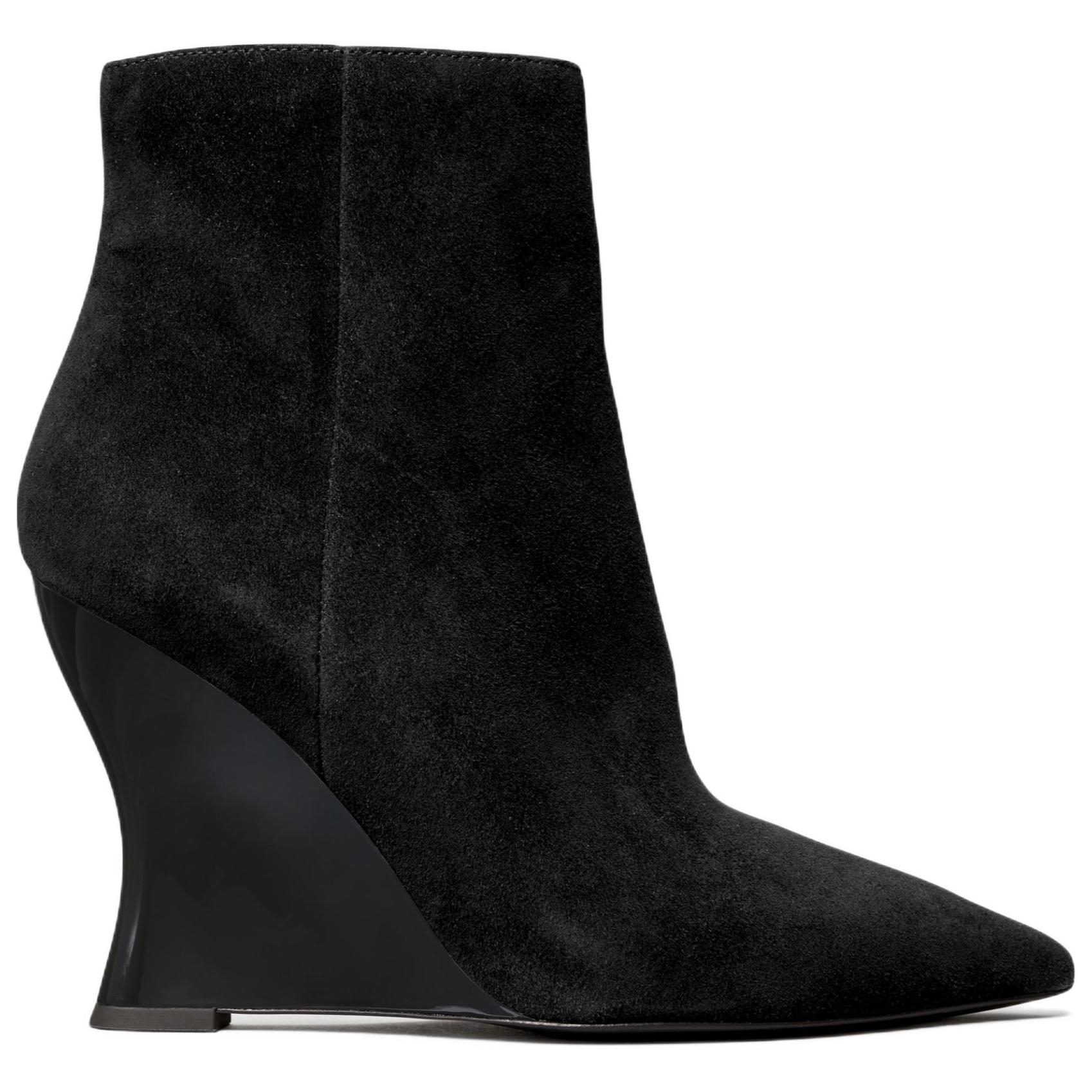 Order (W) 토리버치 스웨이드 웨지 부티 (블랙) 144478-007