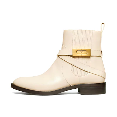 (W) TORY BURCH T-Hardware Bootie 'Beige'