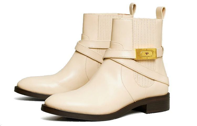 (W) TORY BURCH T-Hardware Bootie 'Beige' 圖 3