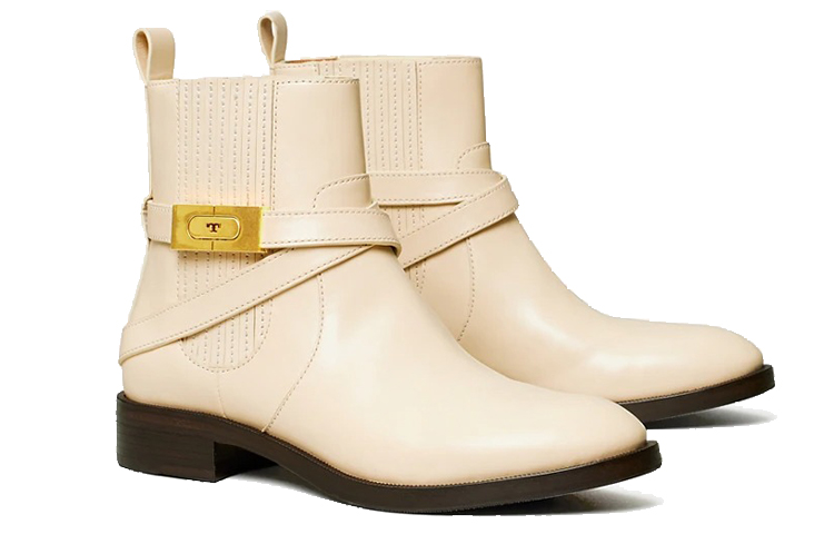 (W) TORY BURCH T-Hardware Bootie 'Beige' 圖 4