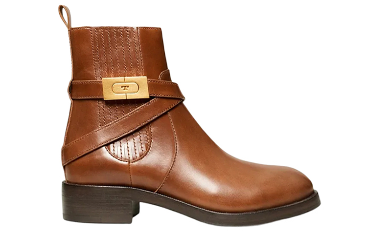 (W) TORY BURCH T-Hardware Bootie 'Brown Fashion' 圖 2