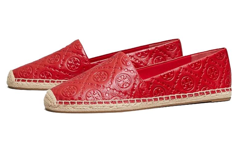 (W) TORY BURCH T-Monogram Flat 'Red Woven' 圖 3