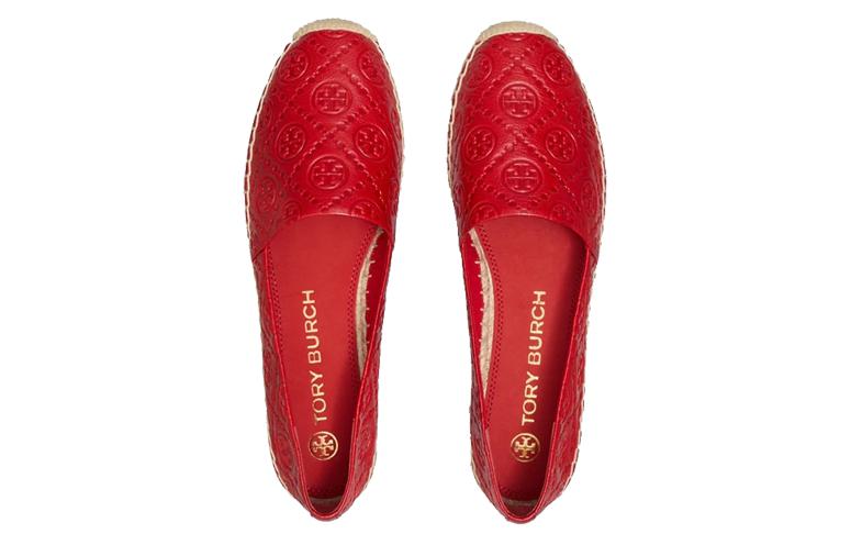 (W) TORY BURCH T-Monogram Flat 'Red Woven' 圖 6