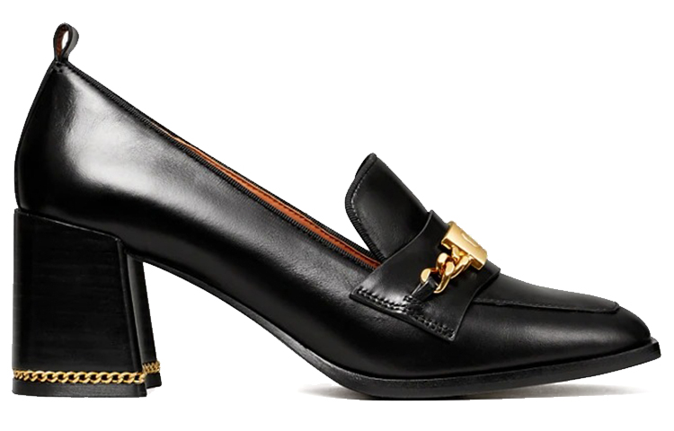 (W) TORY BURCH T Hardware Heel 'Black Casual Chunky' 圖 2