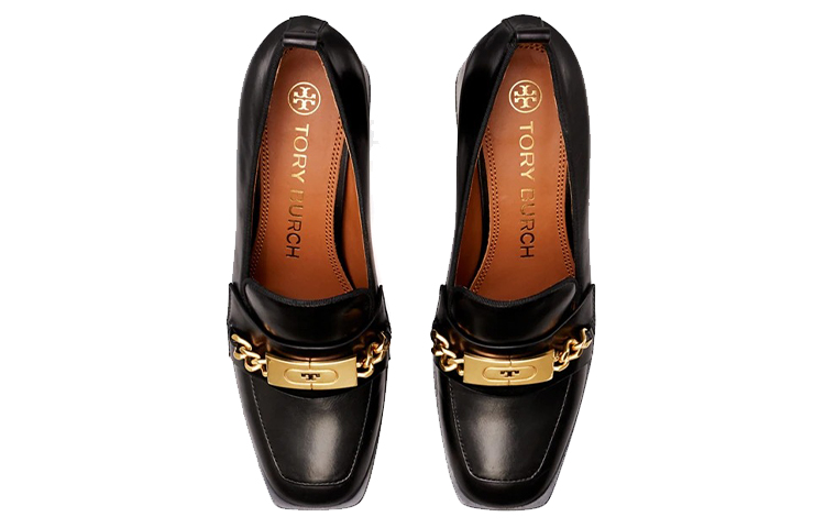 (W) TORY BURCH T Hardware Heel 'Black Casual Chunky' 圖 4