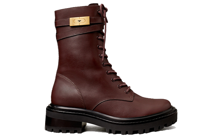 (W) TORY BURCH T Hardware Lug-Sole 'Burgundy' 圖 2