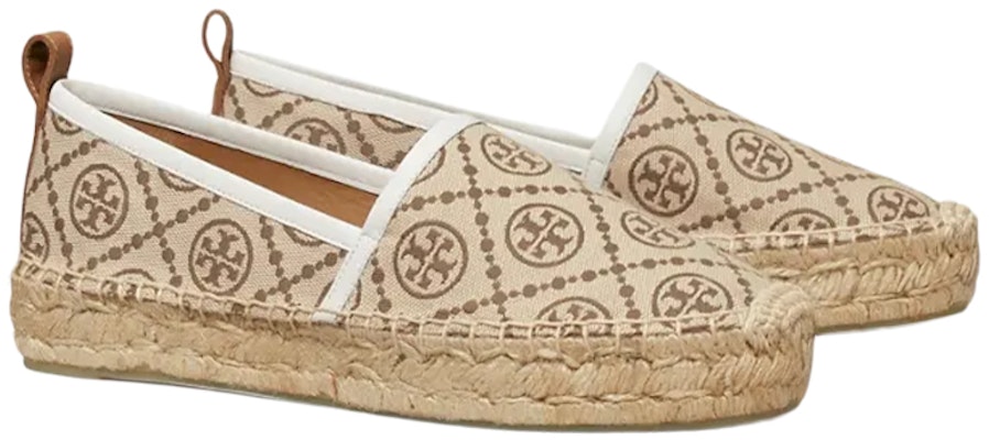 (W) TORY BURCH T Monogram 'Ivory Woven' Tenunan Gading 90600-960 Order (W) TORY BURCH T Monogram 'Ivory Woven' Tenunan Gading 90600-960