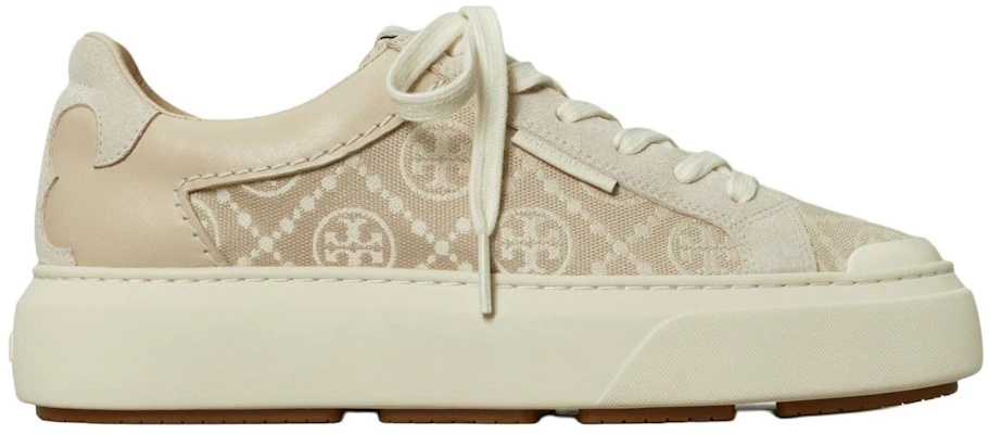 (W) TORY BURCH T Monogram Lieveheersbeestje Cream Calcare ''Beige'' 152845-101 Order (W) TORY BURCH T Monogram Lieveheersbeestje Cream Calcare ''Beige'' 152845-101