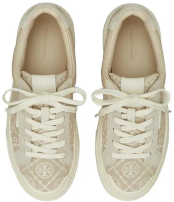 (W) TORY BURCH T Monogram Lieveheersbeestje Cream Calcare ''Beige'' 152845-101 Purchase (W) TORY BURCH T Monogram Lieveheersbeestje Cream Calcare ''Beige'' 152845-101