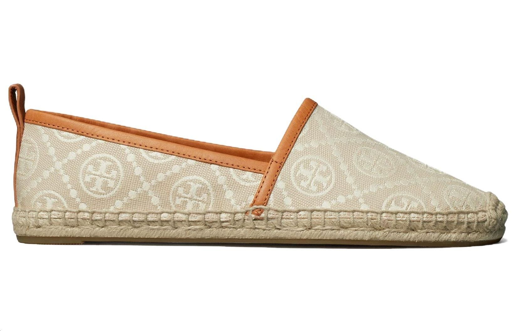 Order (W) TORY BURCH T Monogram Slip-On 'Beige Fisherman' Pria & Wanita 153264-100